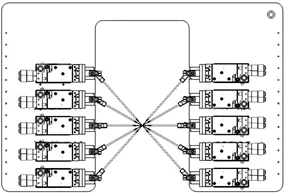 Platen configured with 10 DC probes